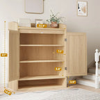 Scarpiera in Rattan con 2 Ante