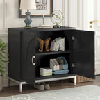 Mobile Contenitore in Legno Impiallacciato con Gambe in Metallo