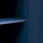 Mobile Contenitore in Legno Impiallacciato con Gambe in Metallo