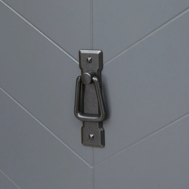 Mobiletto a 2 ante con inserti in legno
