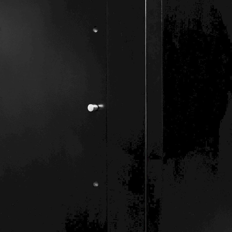 Mobiletto a 2 ante con inserti in legno