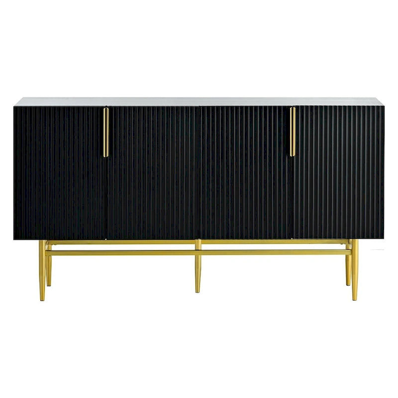 Credenza a buffet a 4 ante da 60" con ripiani regolabili