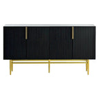 Credenza a buffet a 4 ante da 60" con ripiani regolabili