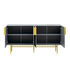 Credenza a buffet a 4 ante da 60" con ripiani regolabili