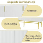 Credenza a buffet a 4 ante da 60" con ripiani regolabili