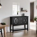 Credenza in legno con cassetti e anta in vetro