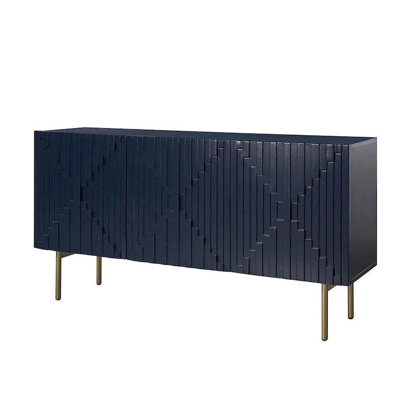 Mobile credenza da 58" con gestione cavi e piedini regolabili