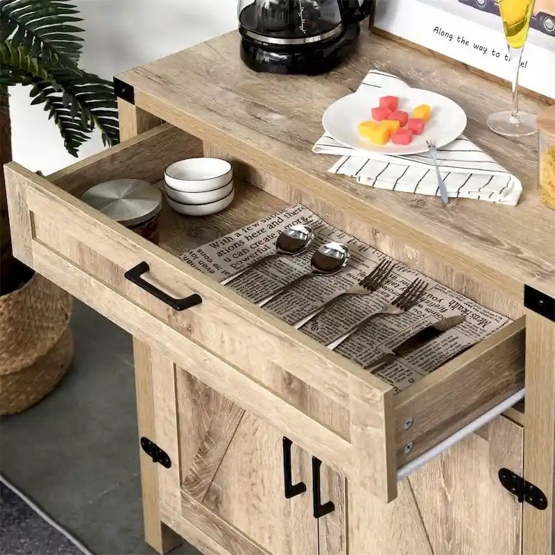 Credenza a buffet con cassetto e ripiano regolabile