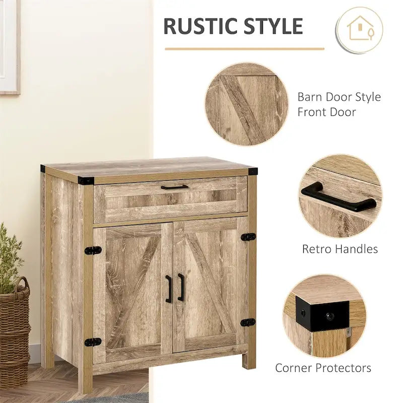Credenza a buffet con cassetto e ripiano regolabile