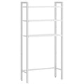 Scaffale organizer da bagno salvaspazio sopra il WC con 3 ripiani aperti