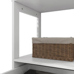 Mobiletto/armadietto da bagno a pavimento con ripiani, cassetto e anta/sportello