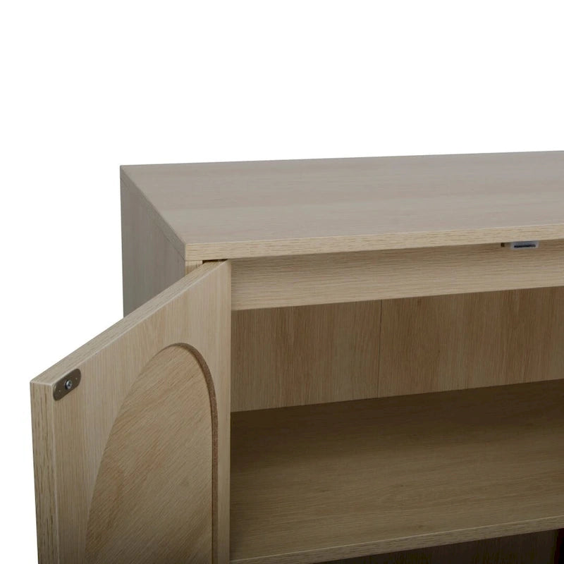 Armadietto portaoggetti da terra con ripiani regolabili - 26,78" x 15,75" x 41,23"H