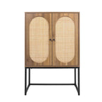 Armadietto portaoggetti da terra con ripiani regolabili - 26,78" x 15,75" x 41,23"H