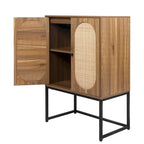 Armadietto portaoggetti da terra con ripiani regolabili - 26,78" x 15,75" x 41,23"H