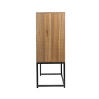 Armadietto portaoggetti da terra con ripiani regolabili - 26,78" x 15,75" x 41,23"H