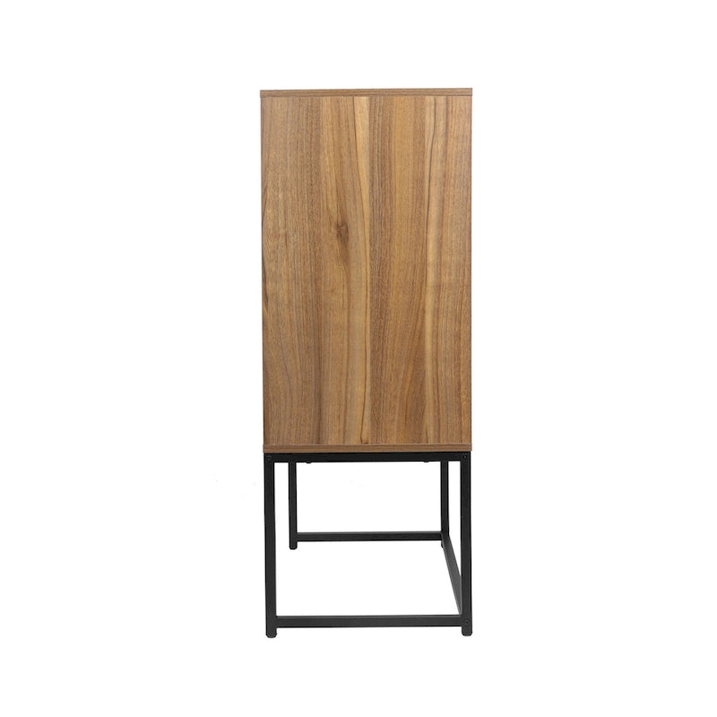 Armadietto portaoggetti da terra con ripiani regolabili - 26,78" x 15,75" x 41,23"H