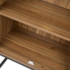 Armadietto portaoggetti da terra con ripiani regolabili - 26,78" x 15,75" x 41,23"H