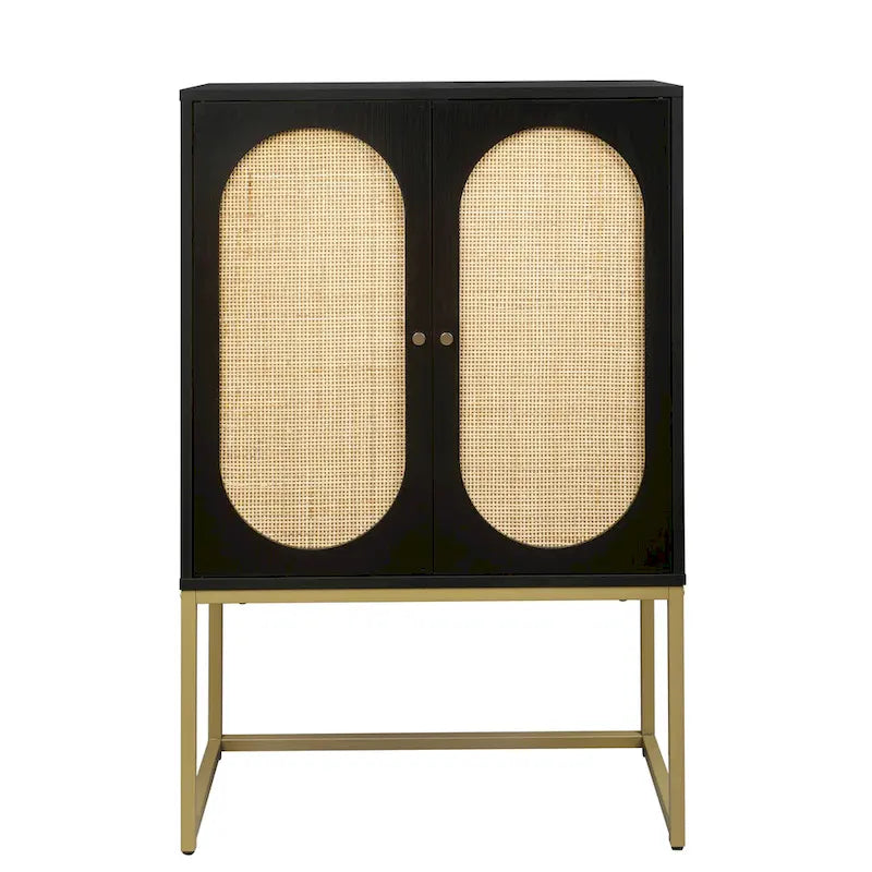 Armadietto portaoggetti da terra con ripiani regolabili - 26,78" x 15,75" x 41,23"H