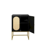 Armadietto portaoggetti da terra con ripiani regolabili - 26,78" x 15,75" x 41,23"H