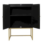 Armadietto portaoggetti da terra con ripiani regolabili - 26,78" x 15,75" x 41,23"H