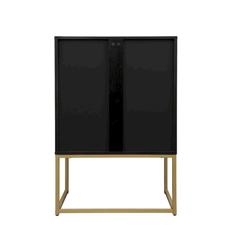 Armadietto portaoggetti da terra con ripiani regolabili - 26,78" x 15,75" x 41,23"H