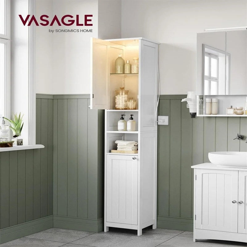 Armadietto alto da bagno con luce interna